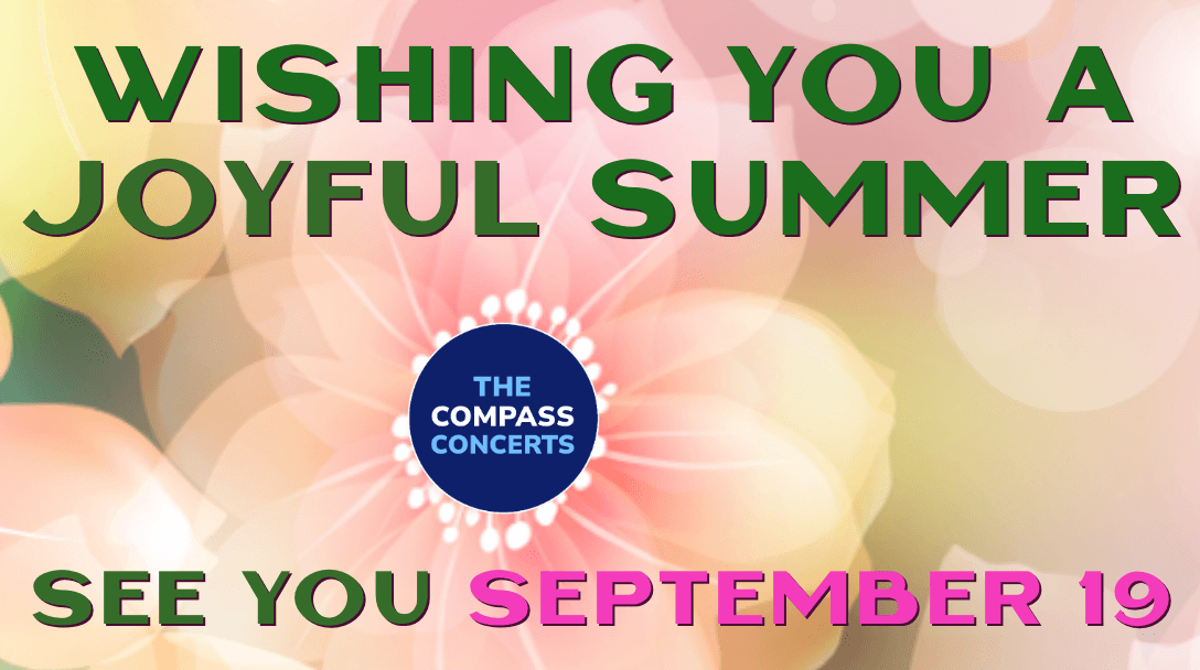 COMPASS Concerts Season Opening Concert Sept 19, 2026 Live, Online Music Performances.